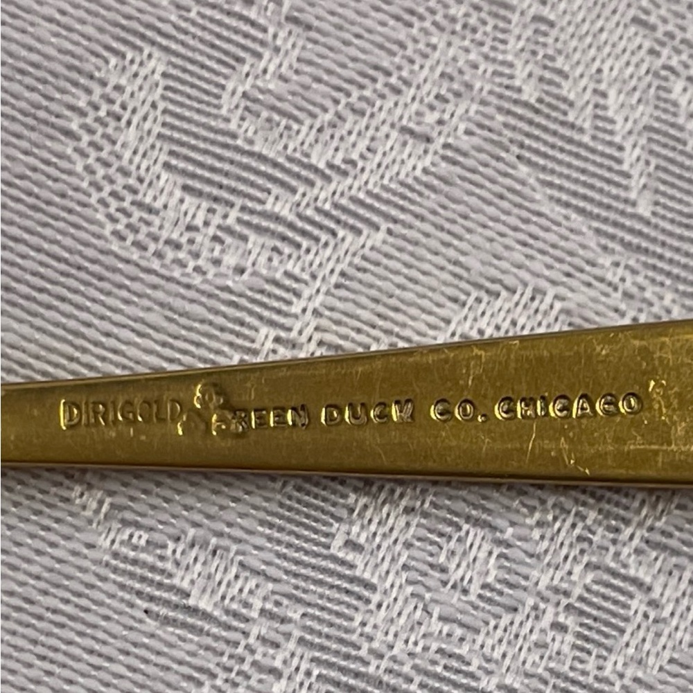 Vintage 1933 Gold Tone Decorative Commemorative Spoon - Set of 3 - Picture 7 of 8